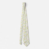 Cravate Motif de ligne florale abstraite moderne (4) (Dos)