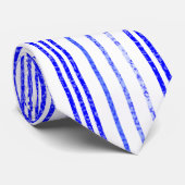 Cravate Motif de ligne verticale à trait vertical  (Roulé)