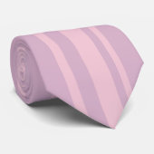 Cravate Motif de ligne violet et rose (Roulé)