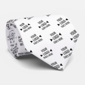 Cravate Motif de logo d'entreprise personnalisé (Roulé)