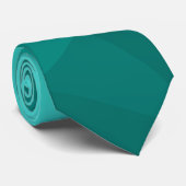 Cravate Motif de maillage géométrique à gradient turquoise (Roulé)