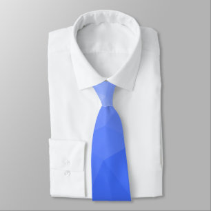 Cravate Motif de maillage géométrique bleu foncé