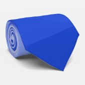 Cravate Motif de maillage géométrique bleu foncé (Roulé)