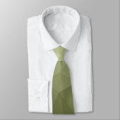 Cravate Motif de maillage géométrique vert clair de l'armé (Attaché)