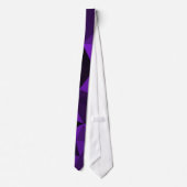 Cravate Motif de maille géométrique noir violet (Dos)