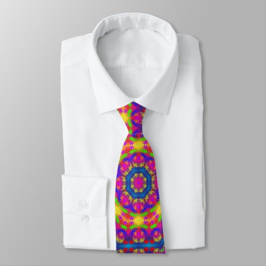 Cravate Motif de Mandala (Attaché)