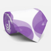 Cravate Motif de mandala à fleurs violettes (Roulé)