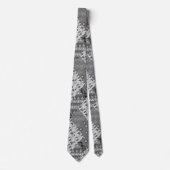 Cravate Motif de maquette gris (Devant)