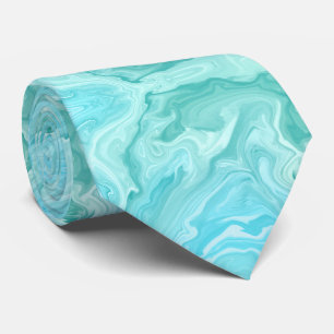 Cravate Motif de marbre bleu