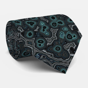 Cravate Motif de marbre granit de gris sarcelle foncé mode