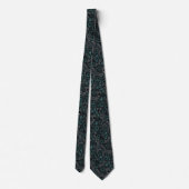 Cravate Motif de marbre granit de gris sarcelle foncé mode (Dos)