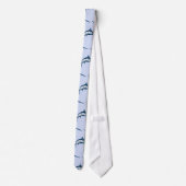 Cravate Motif de Marlin bleu (Dos)
