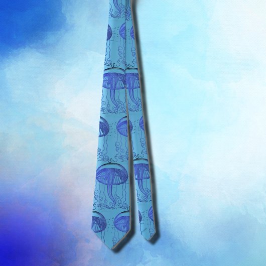 Cravate motif de medusa vintage