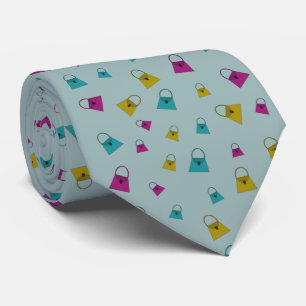 Cravate Motif de mini sac à main à nouer