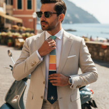 Motif de monogramme à rayures roses et bleues mari