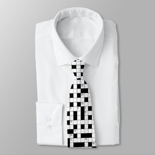 Cravate Motif de mot de passe noir rétro (Attaché)