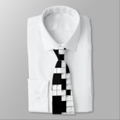 Cravate motif de mots croisés vierges (Attaché)