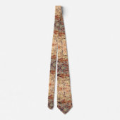 Cravate Motif de mur de briques (Dos)