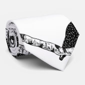 Cravate Motif de musique (Roulé)