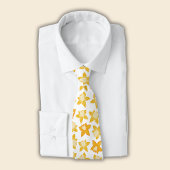 Cravate Motif de narcisse printanière