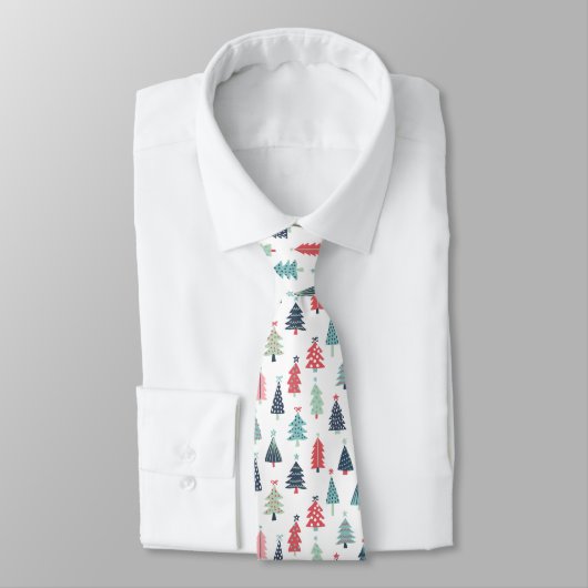 Cravate Motif de Noël Festif Lumineux (Attaché)