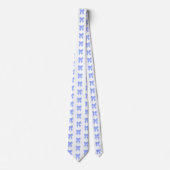 Cravate Motif de nœud bleu (Devant)