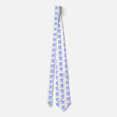 Cravate Motif de nœud bleu (Dos)