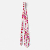 Cravate motif de noeud rose (Dos)