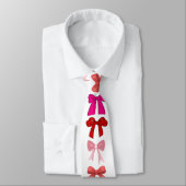 Cravate motif de noeud rose (Attaché)