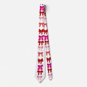 Cravate motif de noeud rose (Devant)