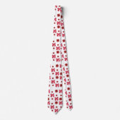 Cravate motif de noeud rouge (Devant)
