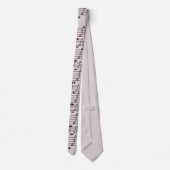 Cravate Motif de notes de musique en beige (Dos)