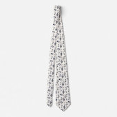 Cravate Motif de notes musicales mignonnes (Dos)