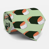 Cravate Motif de nourriture de sushi Musubi hawaïen (Roulé)