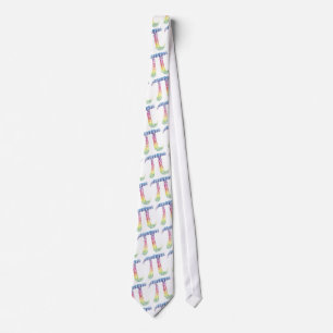 Cravate Motif de numéro d'i coloré NERD