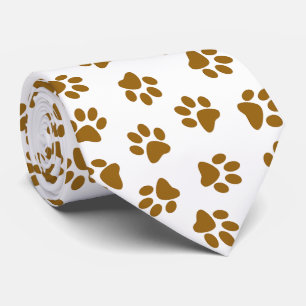 Cravate Motif De Pailles, Pailles De Chien, Pailles D'Or O