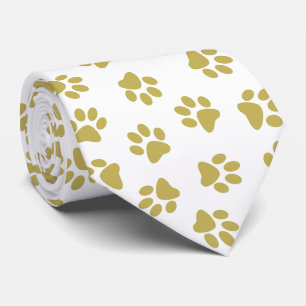 Cravate Motif De Pailles, Pailles De Chien, Pâtes D'Or