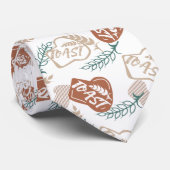 Cravate Motif de pain grillé (Roulé)