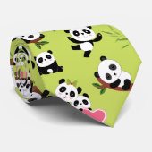 Cravate Motif de Panda 3 (Roulé)