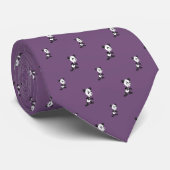 Cravate Motif de panda de dessin animé (Roulé)