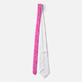 Cravate Motif de papier peint d'art déco, rose de fuchsia (Dos)
