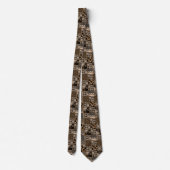 Cravate Motif de patchwork rustique (Dos)