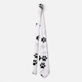 Cravate Motif de patte de chien mignon (Dos)
