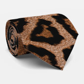 Cravate Motif de peau de léopard (Roulé)