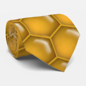 Cravate Motif de peigne de miel (Roulé)