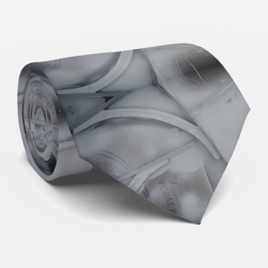 Cravate motif de peinture blanc réfléchi (Roulé)