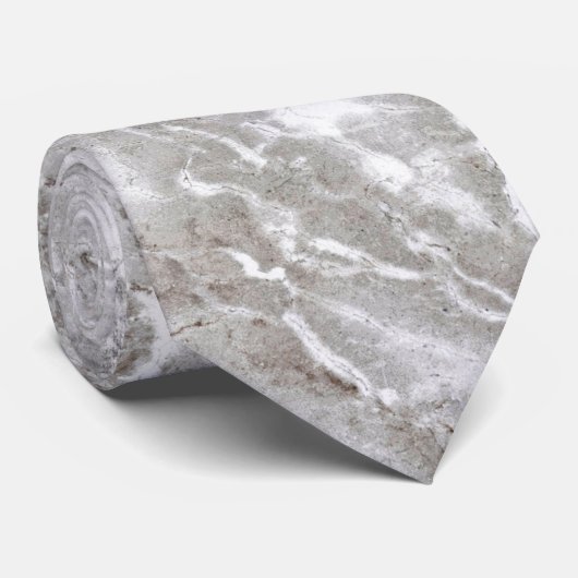 Cravate Motif de pierre de granite (Roulé)