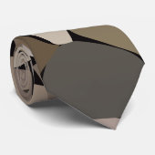 Cravate Motif de pierres murales colorées (Roulé)