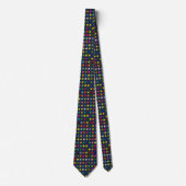 Cravate Motif de pilules multicolores (Devant)