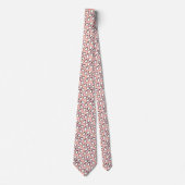 Cravate Motif de pingouin rose mou (Devant)